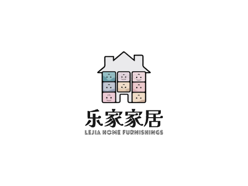 乐家家居家居Logo标志设计