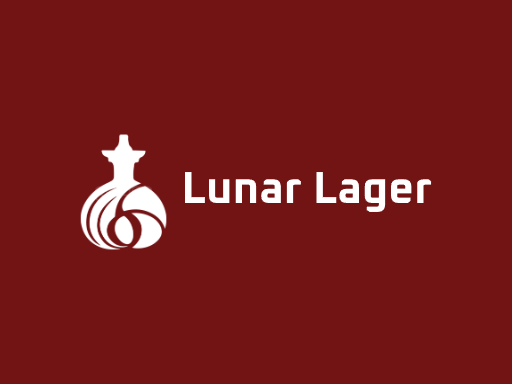 Lunar Lager生啤Logo标志设计