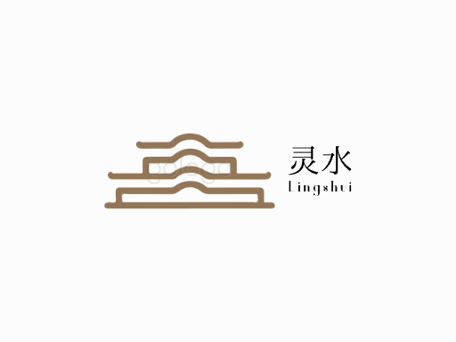 灵水茶饮料Logo标志设计