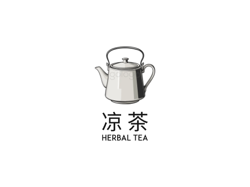 凉茶凉茶Logo标志设计