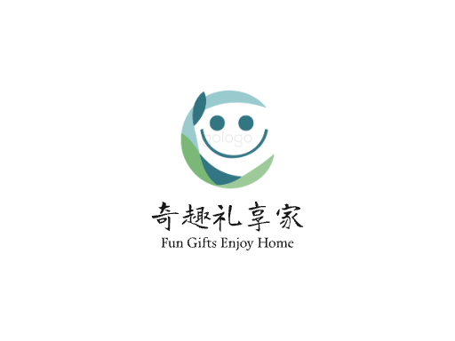 奇趣礼享家抖音小店Logo标志设计