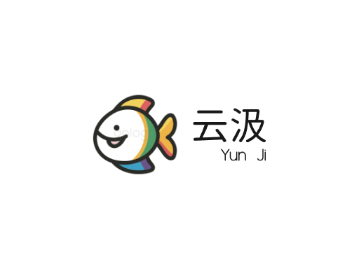 云汲气泡水Logo标志设计