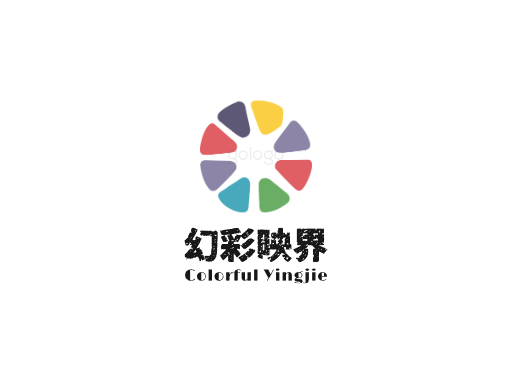 幻彩映界影城Logo标志设计