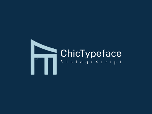 ChicTypeface创意字体Logo标志设计