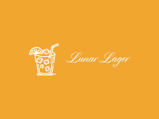 Lunar Lager生啤Logo标志设计