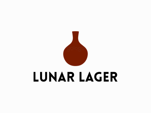 Lunar Lager生啤Logo标志设计