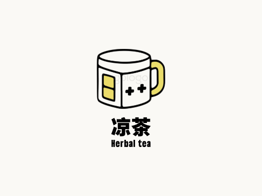 凉茶凉茶Logo标志设计