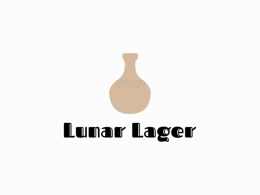 Lunar Lager生啤Logo标志设计