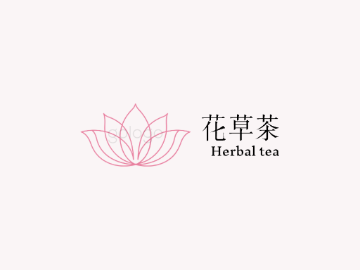 花草茶最全Logo标志设计