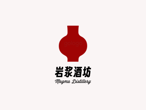 岩浆酒坊果味啤酒Logo标志设计