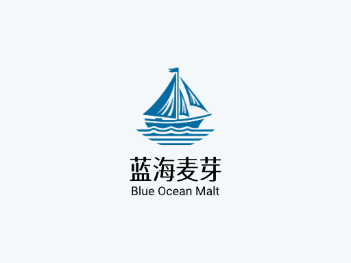 蓝海麦芽精酿啤酒Logo标志设计