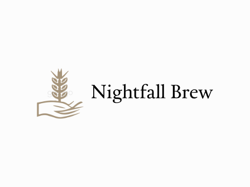 Nightfall Brew麦芽啤酒Logo标志设计