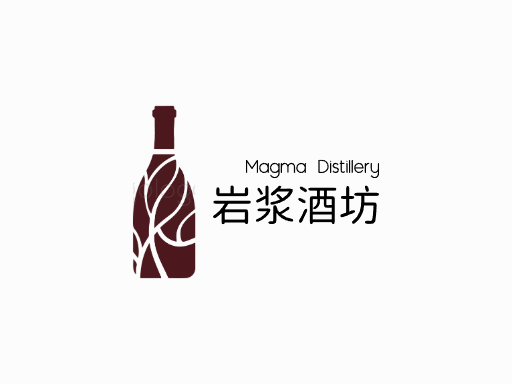 岩浆酒坊果味啤酒Logo标志设计