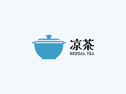 凉茶凉茶Logo标志设计