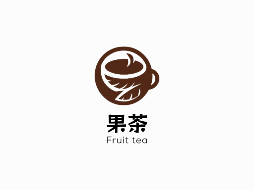 果茶果茶Logo标志设计