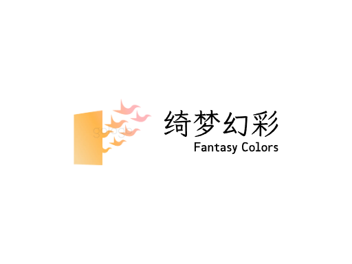 绮梦幻彩奇幻Logo标志设计