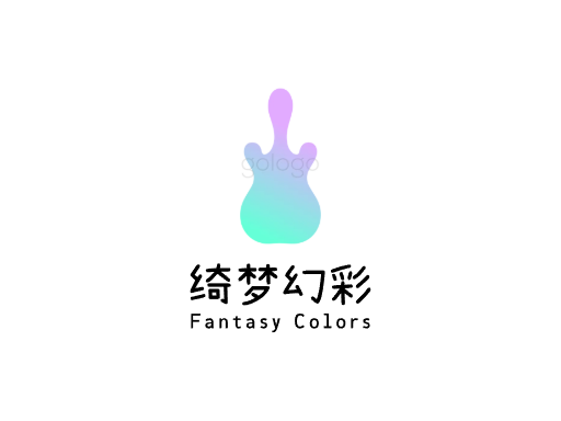 绮梦幻彩奇幻Logo标志设计