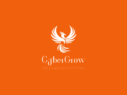 CyberGrow翅膀Logo标志设计