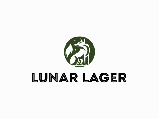 Lunar Lager生啤Logo标志设计