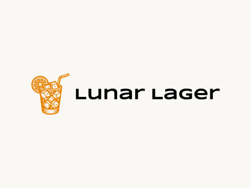 Lunar Lager生啤Logo标志设计