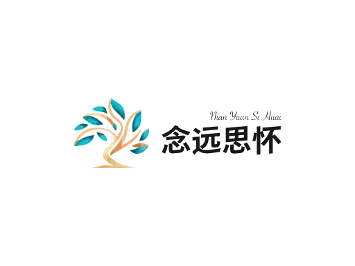 念远思怀彩色Logo标志设计