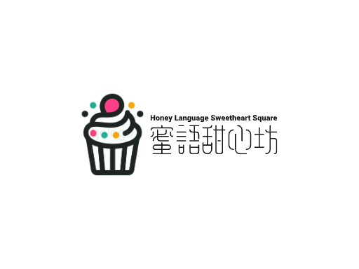 蜜语甜心坊甜品店Logo标志设计