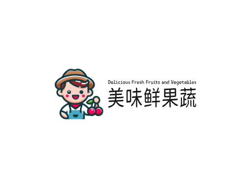 美味鲜果蔬水果Logo标志设计