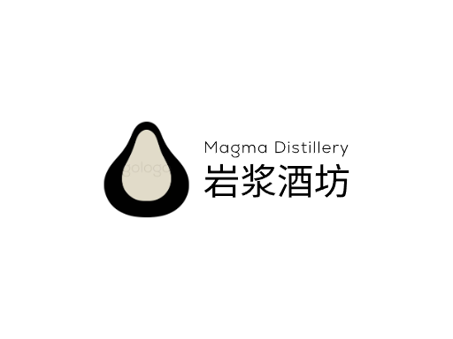 岩浆酒坊果味啤酒Logo标志设计