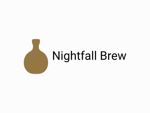 Nightfall Brew麦芽啤酒Logo标志设计