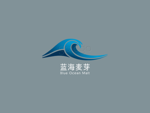 蓝海麦芽定制Logo标志设计