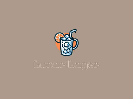 Lunar Lager生啤Logo标志设计