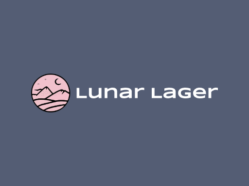 Lunar Lager生啤Logo标志设计