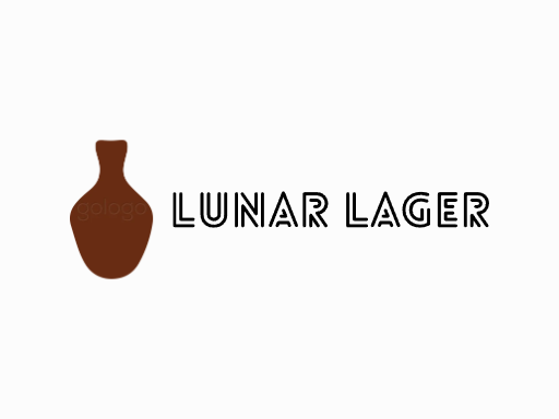 Lunar Lager生啤Logo标志设计