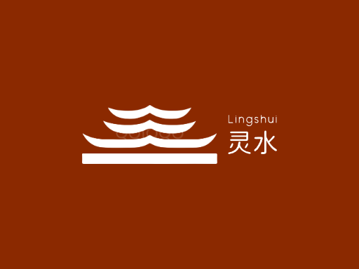 灵水茶饮料Logo标志设计