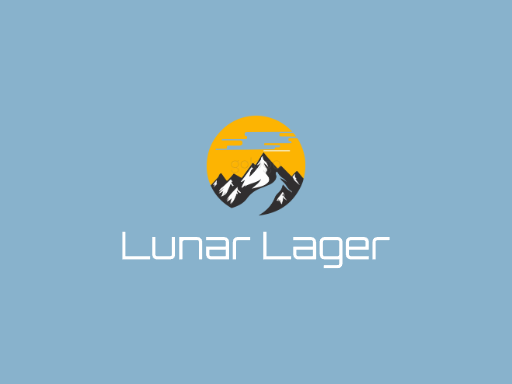 Lunar Lager生啤Logo标志设计