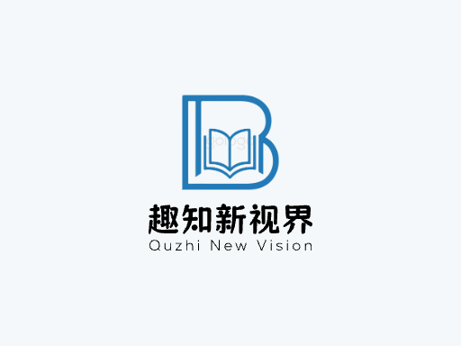 趣知新视界公众号Logo标志设计