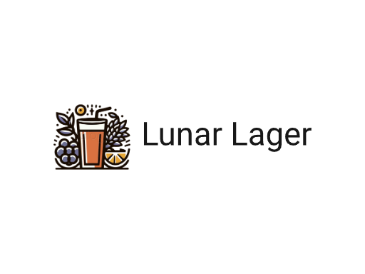 Lunar Lager生啤Logo标志设计