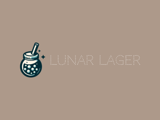 Lunar Lager生啤Logo标志设计