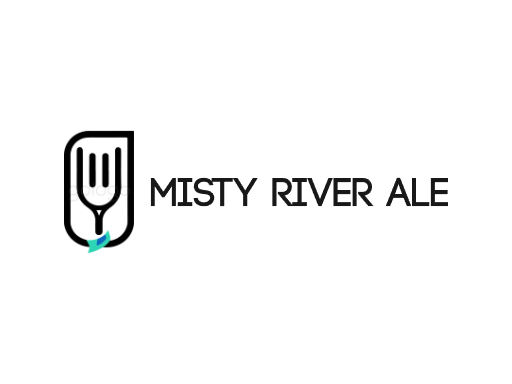 Misty River Ale扁平化Logo标志设计