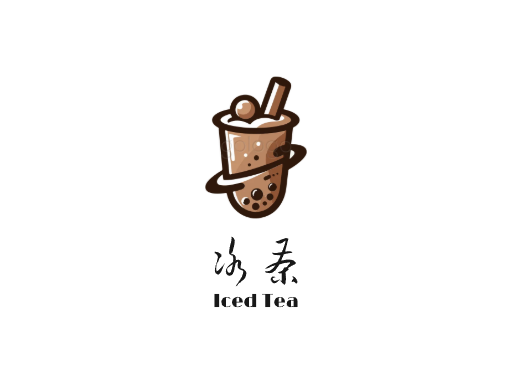 冰茶冰茶Logo标志设计