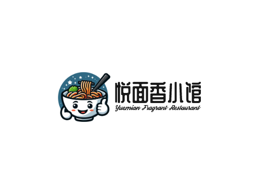 悦面香小馆面馆Logo标志设计