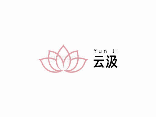 云汲气泡水Logo标志设计