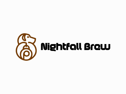 Nightfall Brew麦芽啤酒Logo标志设计