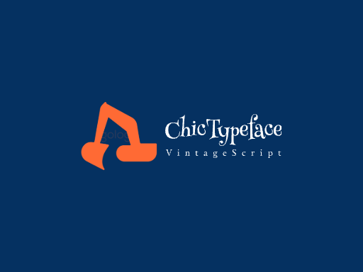 ChicTypeface创意字体Logo标志设计