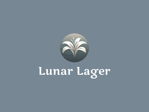 Lunar Lager生啤Logo标志设计