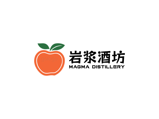 岩浆酒坊果味啤酒Logo标志设计