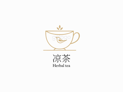 凉茶凉茶Logo标志设计