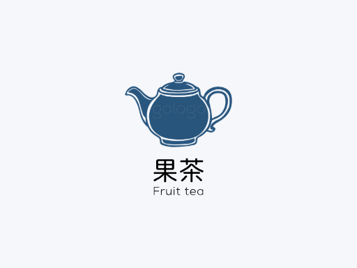 果茶果茶Logo标志设计