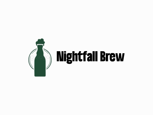 Nightfall Brew麦芽啤酒Logo标志设计