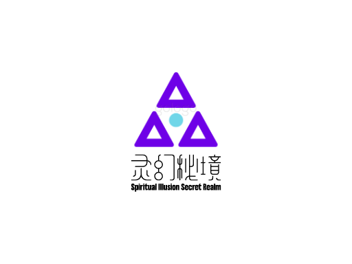 灵幻秘境玄幻Logo标志设计